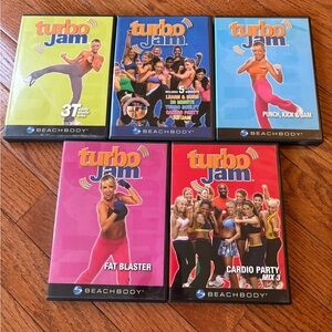 Beachbody Turbo Jam DVD with Bright Lime & Black Cover